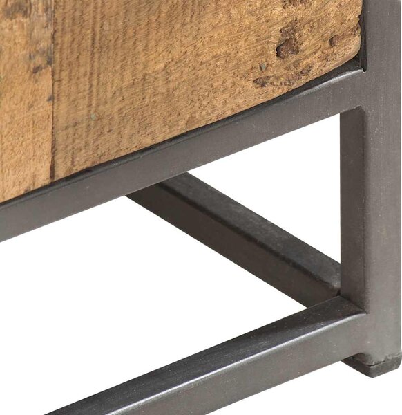 Komoda se zásuvkami 45 x 30 x 100 cm masivní recyklované dřevo 286529