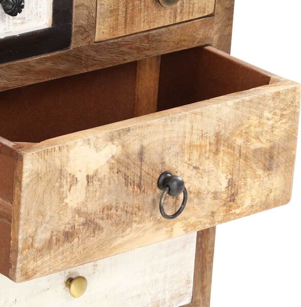 Komoda se zásuvkami 45 x 30 x 105 cm masivní recyklované dřevo 286508