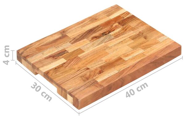 Prkénko na krájení potravin 40 x 30 x 4 cm masivní akácie 286568