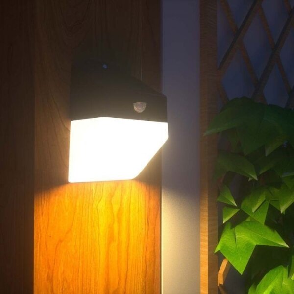 LED Solární nástěnné svítidlo se senzorem LED/2W/3,7V 4000K IP65 1200 mAh