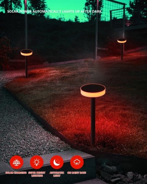 Immax NEO 07910L-LED RGB Stmívatelné solární svítidlo LED/1W/5V kulatý IP54 Tuya