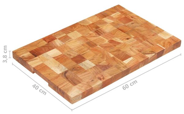 Prkénko na krájení potravin 60 x 40 x 3,8 cm masivní akácie 286573