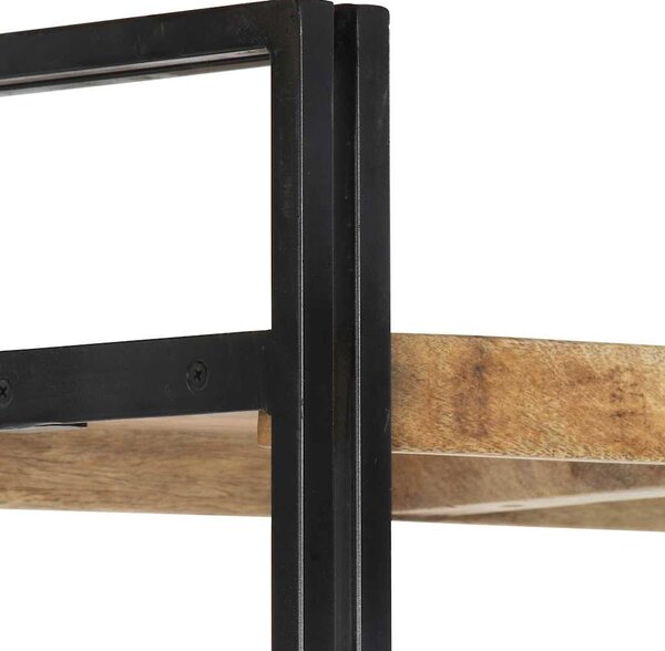 Knihovna s 5 policemi 90x30x180 cm masivní mangovníkové dřevo 286581