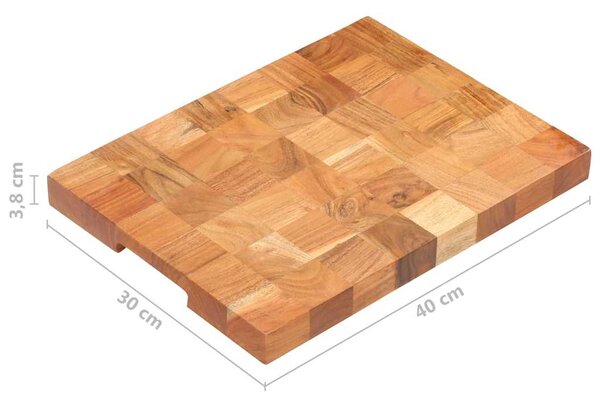 Prkénko na krájení potravin 40 x 30 x 3,8 cm masivní akácie 286571