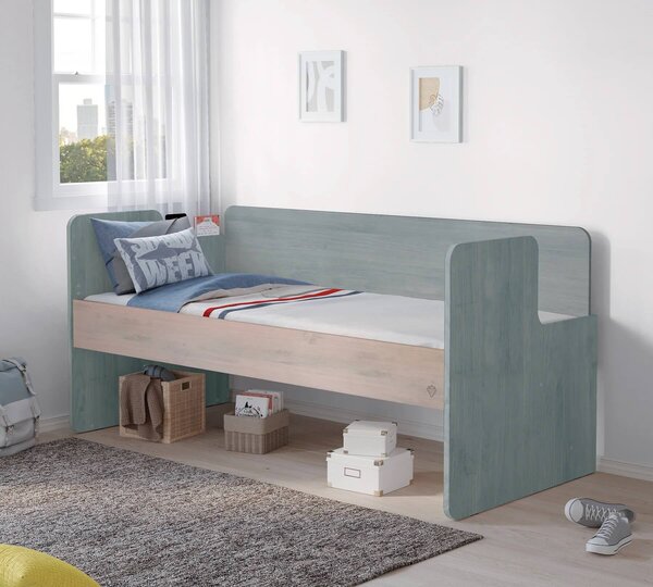Čilek Patrová postel pro 3 děti 90x200 cm s úložným prostorem (schody) Trio Studio