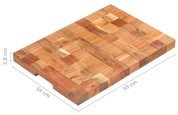 Prkénko na krájení potravin 50 x 34 x 3,8 cm masivní akácie 286572