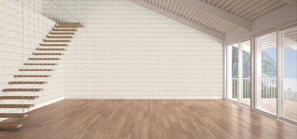 Bílá 3D vliesová tapeta na zeď, RE521071, Renaissance, Design Id