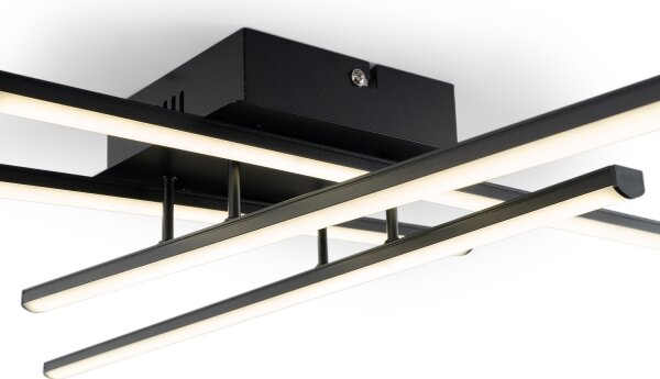 Brilagi - LED Stropní svítidlo STRIPES LED/37W/230V černá