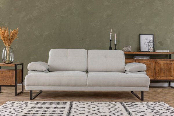 Hanah Home Dvoumístná pohovka Mustang 199 cm bílá