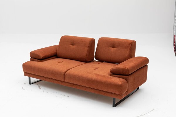 Hanah Home Dvoumístná pohovka Mustang 199 cm oranžová