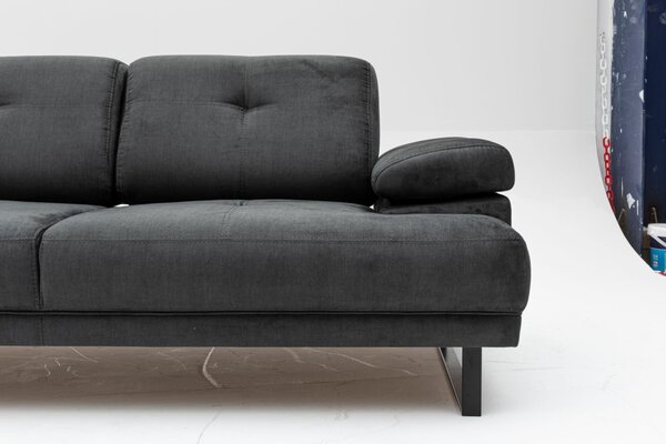 Hanah Home Dvoumístná pohovka Mustang 199 cm antracitová