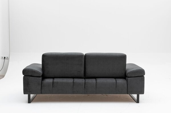 Hanah Home Dvoumístná pohovka Mustang 199 cm antracitová