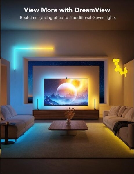 Govee - DreamView T2 DUAL TV 55-65" SMART LED podsvícení RGBIC Wi-Fi + DO