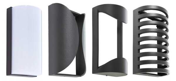 Deko-Light nástěnné přisazené svítidlo Grumium kulaté 100-240V AC/50-60Hz 11,00 W 3000 K 730 lm 100 mm tmavě šedá 731121