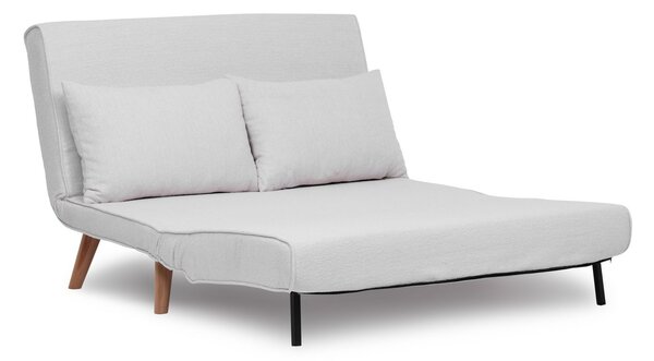 Hanah Home Dvoumístná rozkládací pohovka Seater Folde bílá