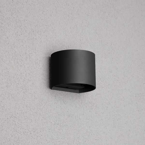 Brilagi - LED Venkovní nástěnné svítidlo RONDO LED/6W/230V černá IP54
