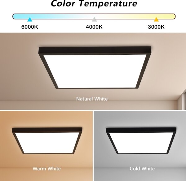 Brilagi - LED Koupelnové svítidlo FRAME LED/50W/230V 3000/4000/6000K IP44 černá