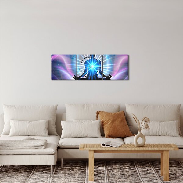 Obraz - Meditace (s hodinami) (90x30 cm)
