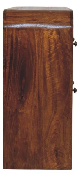 Komoda Darcy v kaštanovém odstínu s 3 zásuvkami, 110 × 35 × 80 cm