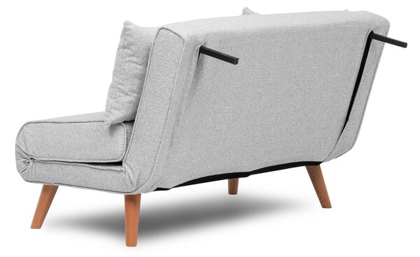 Hanah Home Dvoumístná rozkládací pohovka Seater Folde šedá II