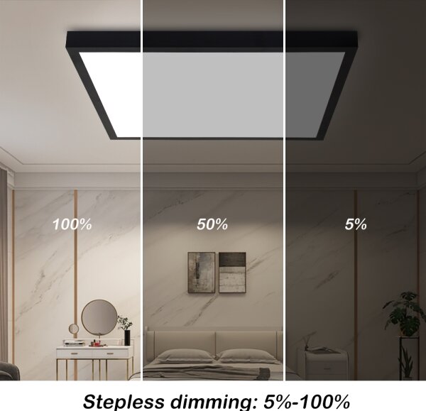 Brilagi-LED Stmívatelné koupelnové svítidlo FRAME SMART LED/50W/230V IP44 čer+DO