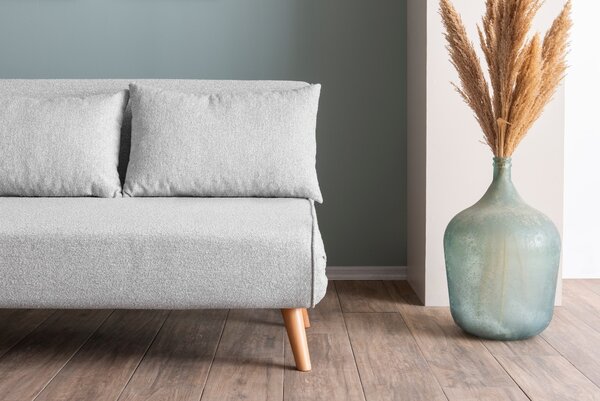 Hanah Home Dvoumístná rozkládací pohovka Seater Folde šedá II