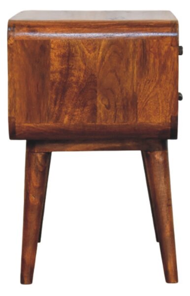 Noční stolek Avora v kaštanovém odstínu, 55 × 35 × 55 cm