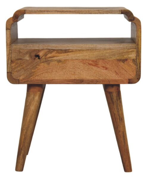 Noční stolek Newton v dubovém odstínu, 45 × 35 × 55 cm