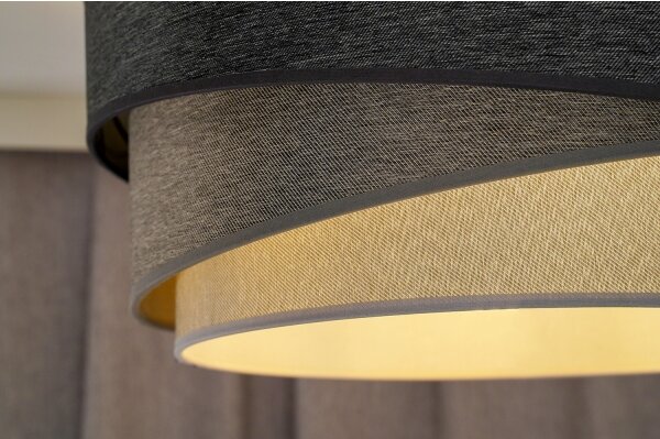 Duolla - Přisazený lustr KOBO 1xE27/15W/230V pr. 45 cm šedá/bílá