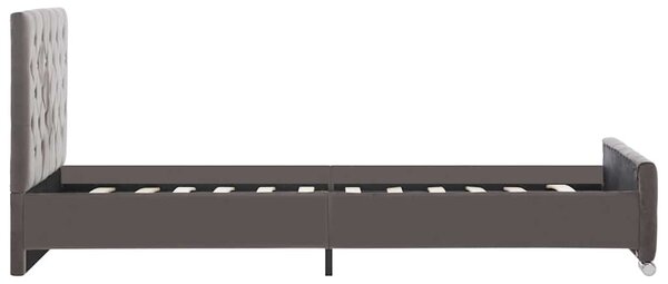 Rám postele šedý samet 90 x 200 cm 286829