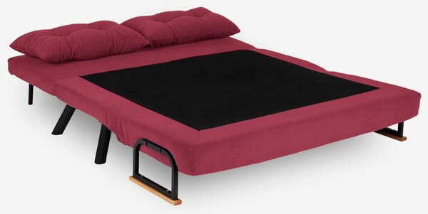 Hanah Home Dvoumístná rozkládací pohovka Seater Sando bordó