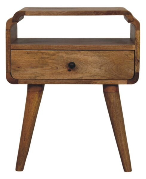 Noční stolek Newton v dubovém odstínu, 45 × 35 × 55 cm