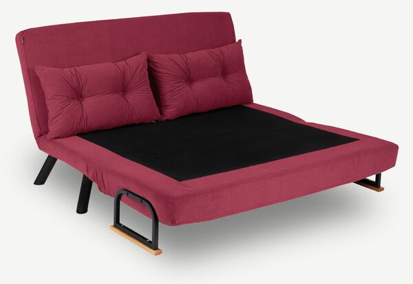 Hanah Home Dvoumístná rozkládací pohovka Seater Sando bordó