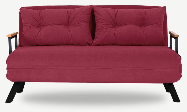 Hanah Home Dvoumístná rozkládací pohovka Seater Sando bordó