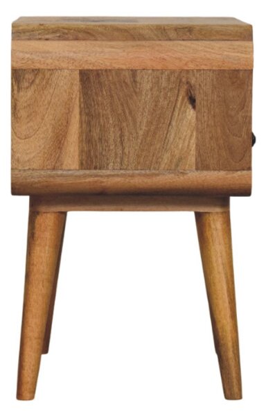 Noční stolek Newton v dubovém odstínu, 45 × 35 × 55 cm