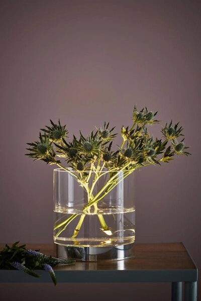 MARKSLOJD Markslöjd skleněná svítící váza Bouquet průhledná 19 cm