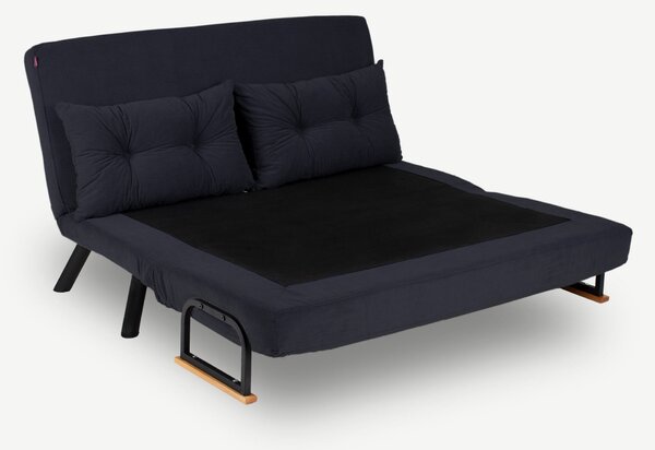 Hanah Home Dvoumístná rozkládací pohovka Seater Sando černá