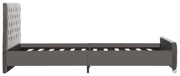 Rám postele šedý textil 120 x 200 cm 286831