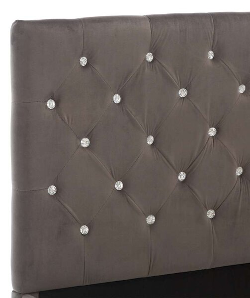 Rám postele šedý textil 120 x 200 cm 286831