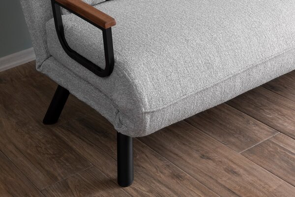 Hanah Home Dvoumístná rozkládací pohovka Seater Sando šedá II
