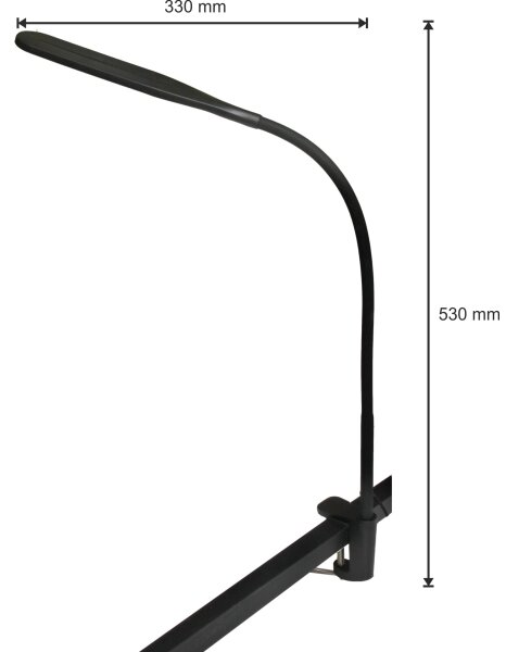 LED Stmívatelná lampa 3v1 LED/10W/230V 3000/4000/6000K CRI 90 černá
