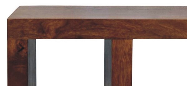 TV stolek Orion v kaštanovém odstínu se zaoblenými liniemi, 120 × 35 × 50 cm