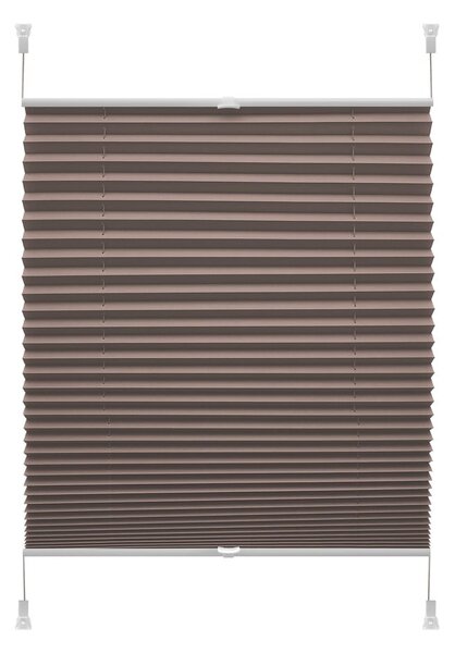 Hnědá roleta 42,5x150 cm Plisé Verona – Gardinia