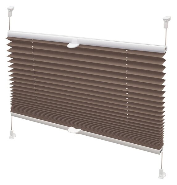 Hnědá roleta 42,5x150 cm Plisé Verona – Gardinia