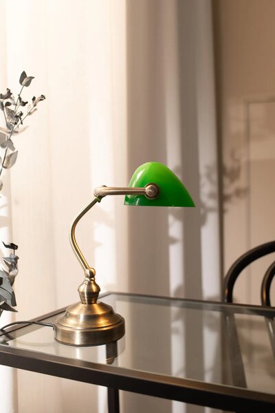 MARKSLOJD Markslöjd stolní lampa Bankers zelená 25 cm