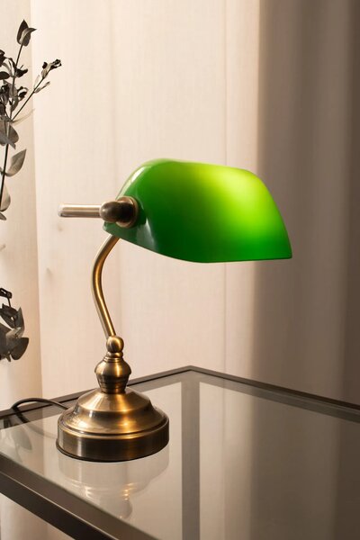 MARKSLOJD Markslöjd stolní lampa Bankers zelená 25 cm