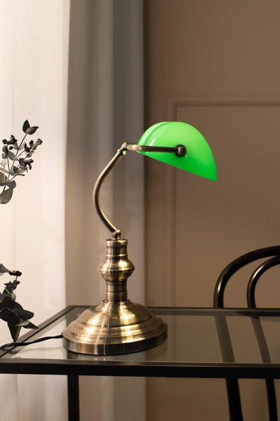 MARKSLOJD Markslöjd stolní lampa Bankers zelená 42 cm