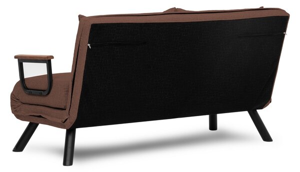 Hanah Home Dvoumístná rozkládací pohovka Seater Sando světle hnědá