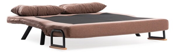Hanah Home Dvoumístná rozkládací pohovka Seater Sando světle hnědá