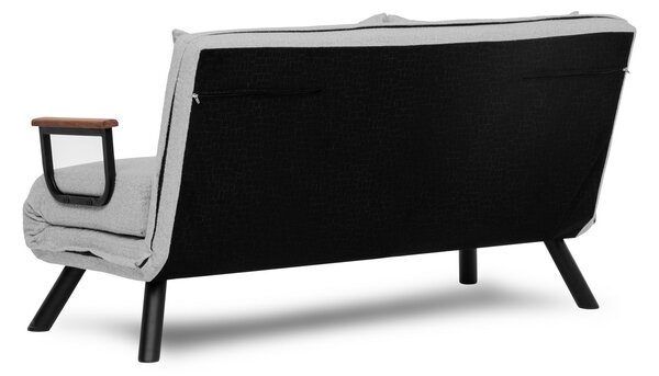 Hanah Home Dvoumístná rozkládací pohovka Seater Sando šedá II